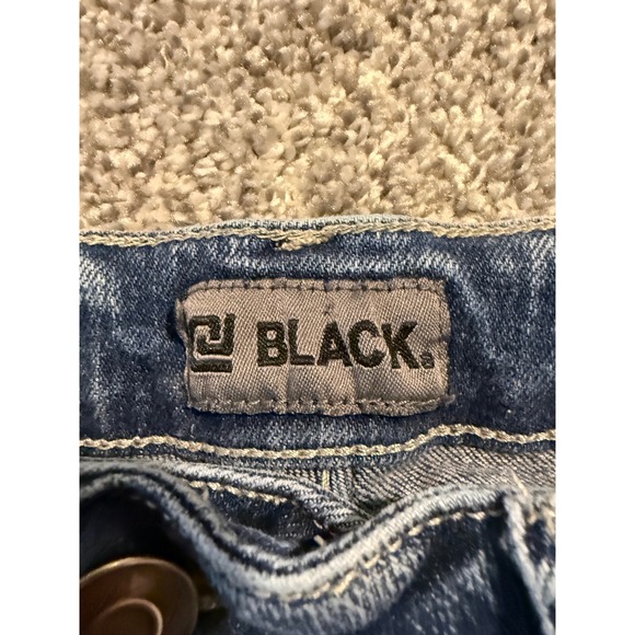 CJ BLACK Mens 32/34 Skinny Flex‎ Ripped Distressed Acid Wash Denim Jeans - Picture 3 of 11